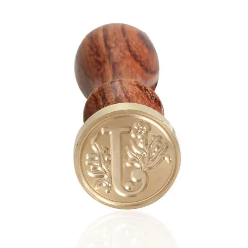

Sealing Wax Classic Initial Wax Seal Stamp Alphabet Letter A-X Retro Wood 26 letters