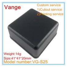 10 шт./лот экструдированный впрыск распределительная коробка ABS пластиковый материал проект чехол 41*41*20 мм с винтами для продукта управления