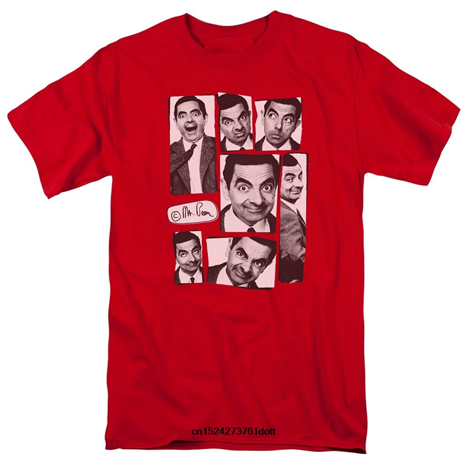 

Funny Men t shirt white t-shirt tshirts Black tee Mr Bean-Mens Boxed Beans T-Shirt Red