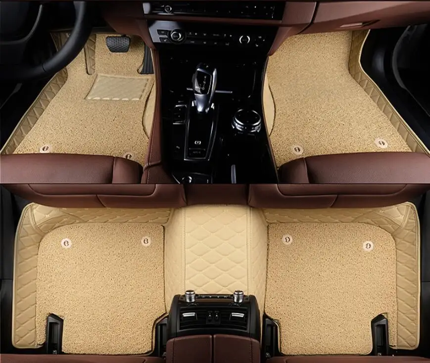  JINGHANG Auto Floor Mats For Audi A5 S5 RS5 2008-2015 Foot Carpets Step Mat High Quality Embroidery