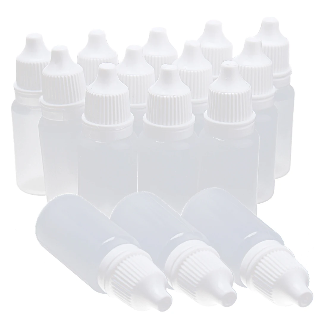 

50 Pieces 10ml Vacuum Plastic Compressible Eyedropper Eye Liquid Bottles New