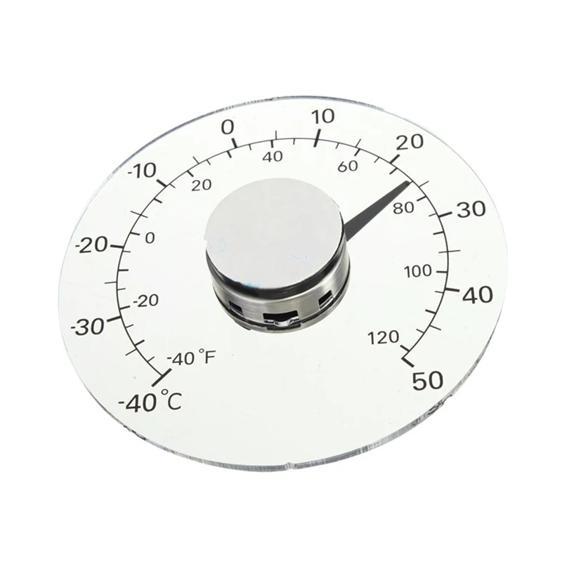 Горячая Круговой прозрачный наружный термометр для окна температура Метеостанция инструмент