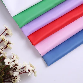 

150cm solid color fabric satin twill lining fabric material 100 polyester fabric wholesale cloth