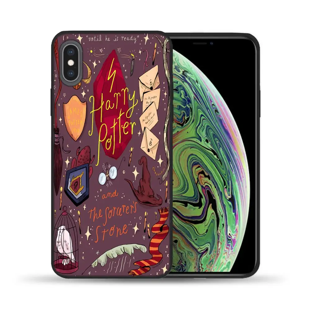 Чехол для телефона Always Hogwarts Comics Дизайн Мягкий силиконовый чехол s для iPhone X XS 11 Pro Max 7 6 6S 8 Plus 5S SE XR TPU чехол
