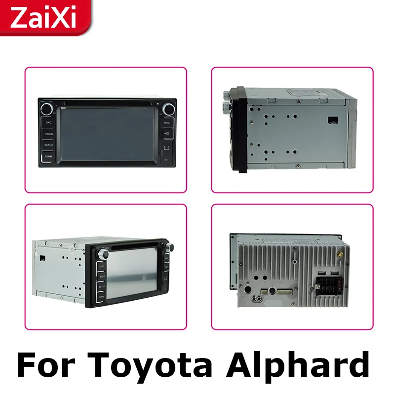 2Din для Toyota Alphard 2002 2003 2004 2005 2006 2007 2008 автомобильный Android Радио мультимедийный плеер gps навигация ips экран