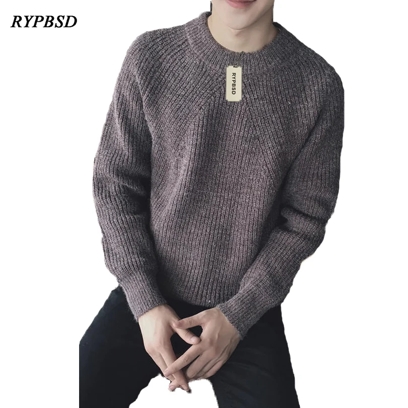 Japanese Style Round Neck Collar Long Sleeve font b Sweater b font font b Men b