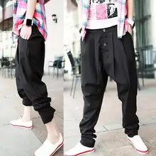 27-44! Новинка г. мужская одежда поддельные два шаровары брюки для девочек Китай Ретро Личность Стиль Хлопок young костюм редиски