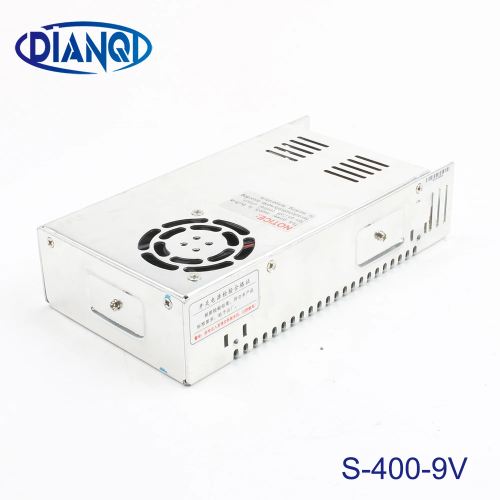 DIANQI источник питания 9v 400w преобразователь переменного тока в постоянный, источник питания преобразователь переменного тока в постоянный высокое качество S-400-9