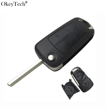 

OkeyTech 2/3 Buttons Flip Remote Key Shell Case For Vauxhall Opel Astra H Corsa D Vectra C Zafira Replacement Car Key Shell