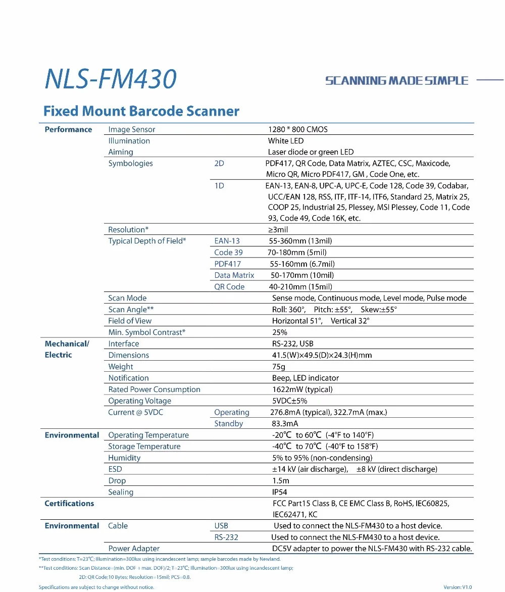 Fixou o Varredor do Código de Barras da Montagem para o Varredor Encaixado da Máquina de Venda Automática dos Quiosques o Oem de Newland 1d - 2d 7 Cheap Scanners