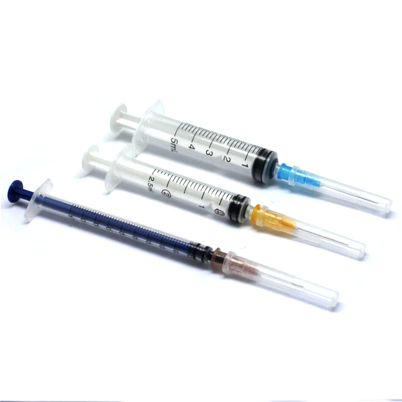 

50pcs!Mixed model Disposable syringe Free choose 1ml,2.5ml,5ml plastic syringes,with needles!