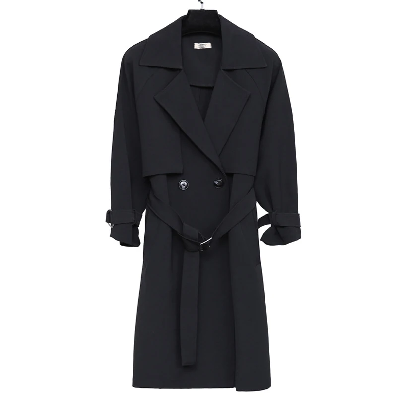 2019 New Fashion Spring Parker Fat Sister Plus Big Jacket Coat 4XL Black Women