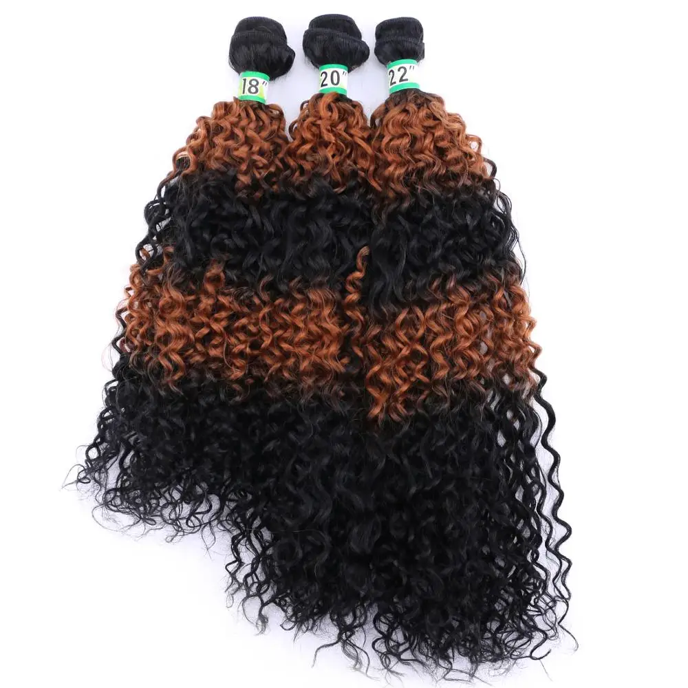

Afro Kinky Curly Hair Color Gradient 70g/pcs high temperature synthetic hair extension machine weft