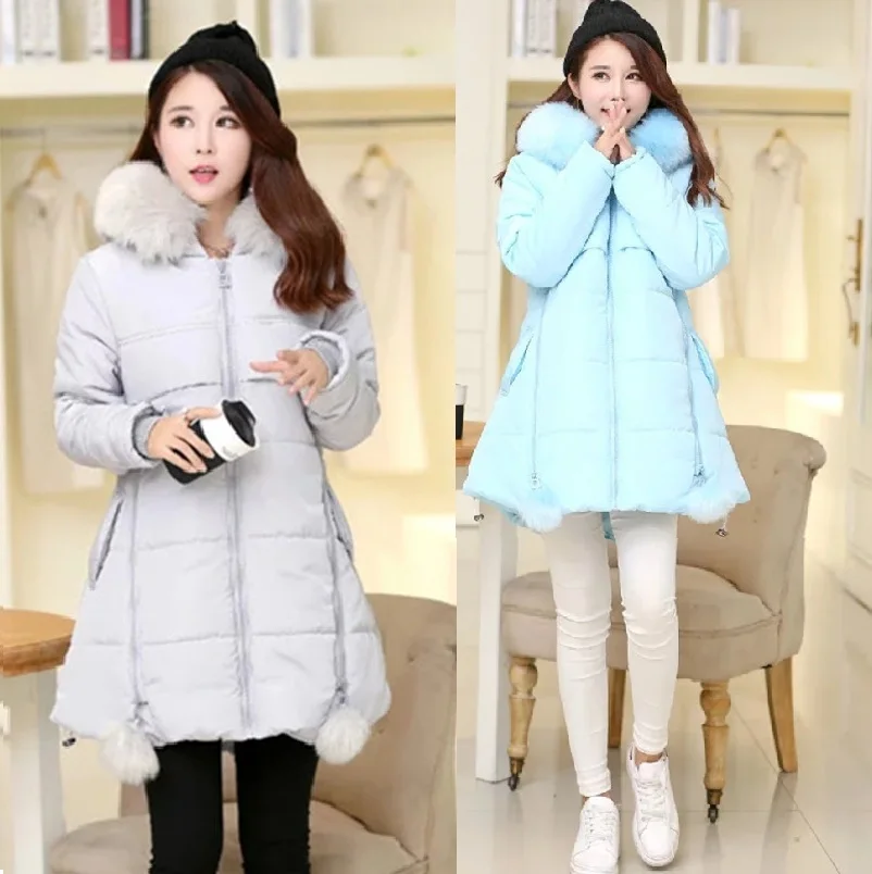 New 2016 Winter plus size clothing fashion women cute hooded overcoat warm padded coat women asymmetrical