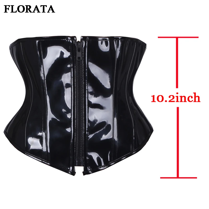 Женское нижнее белье Florata черное из ПВХ для похудения на лето и осень S 2XL|underbust