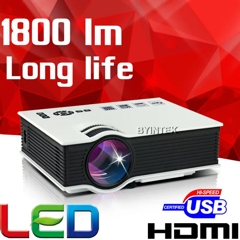 

Portable Home Theater 1080p uC40 1800lumens LED LCD Video Game pICo Mini Projector HDTV HDMI USB AV Proyector Projetor