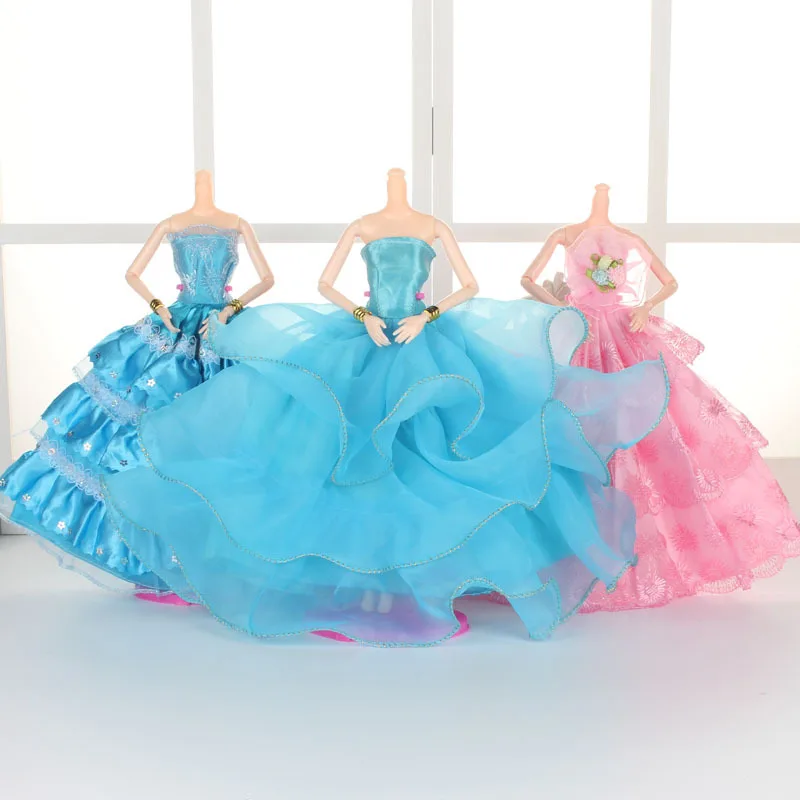 

Fantasy Princess Dinner Dress for Barbie Doll Clothes Accessories Play House Dressing Up Costume Kids Toys Gift