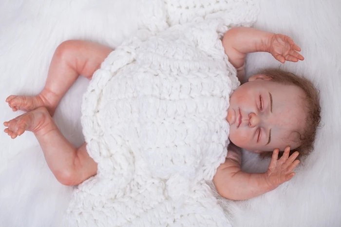 Кукла реборн силиконовая Мягкая 50 см|silicone reborn|reborn baby girl dollsoft body |