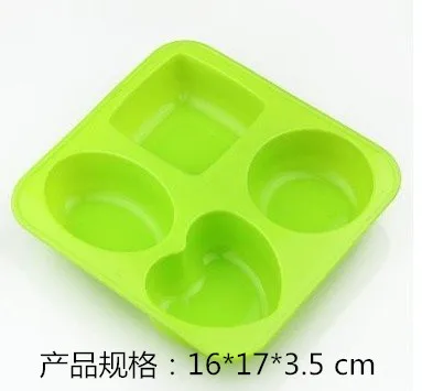 different shapes of DIY creative ice soap cake making grid mold microwave oven baking chocolate mold