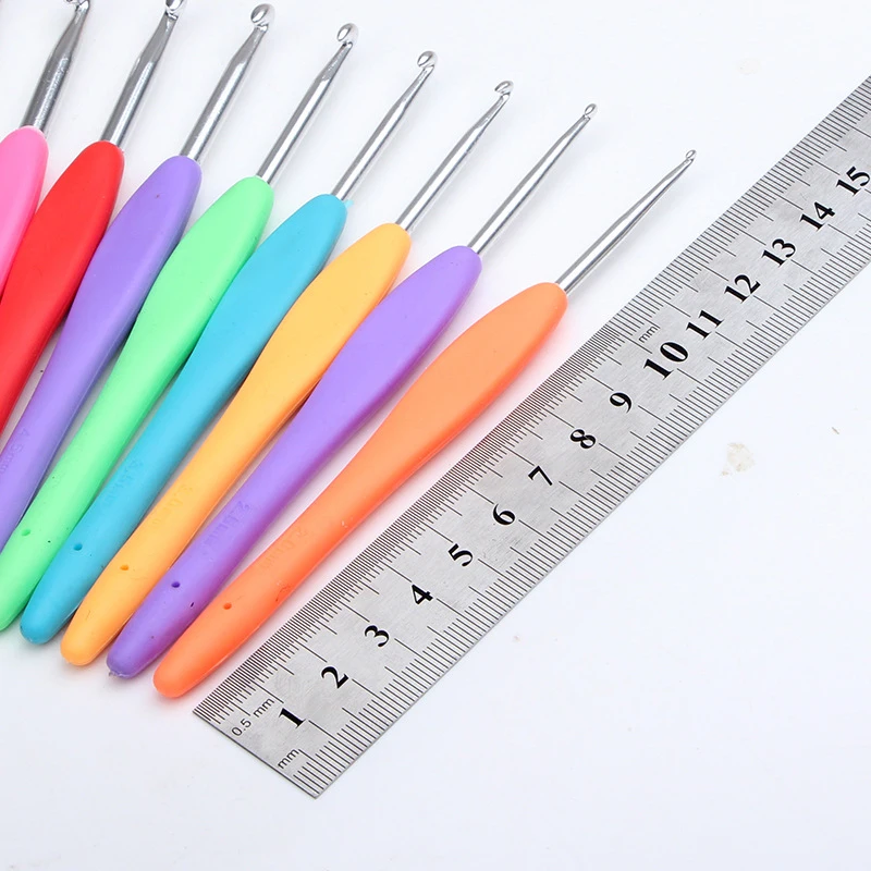 Крючки для вязания спиц, алюминиевые швейные иглы, 1 шт., спицы для вязания, инструменты для шитья, крючки для вязания, швейные инструменты
