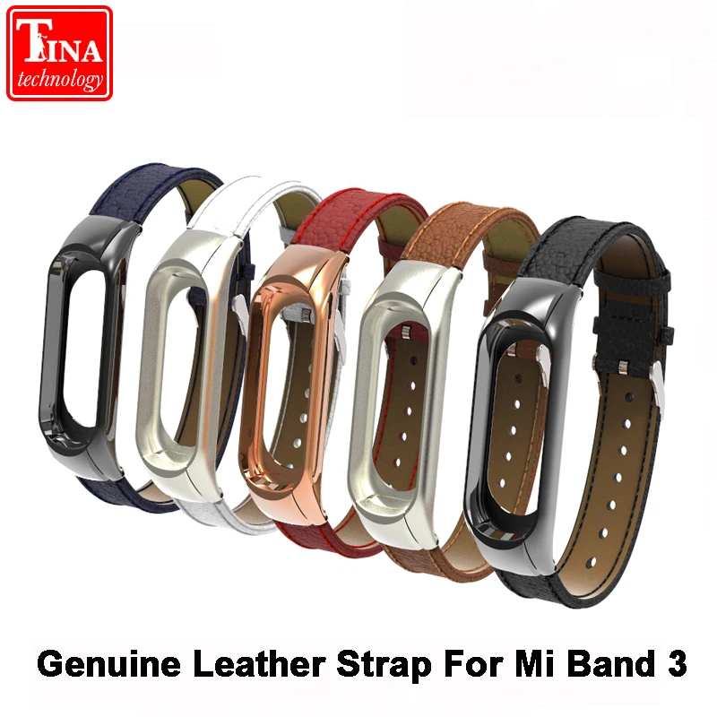 

New Genuine Leather Mi Band 3 Wristband Xiaomi Band 3 Strap fit for Xiaomi Mi band 3 Smart Watch Bracelet Xiaomi Miband 3 Straps