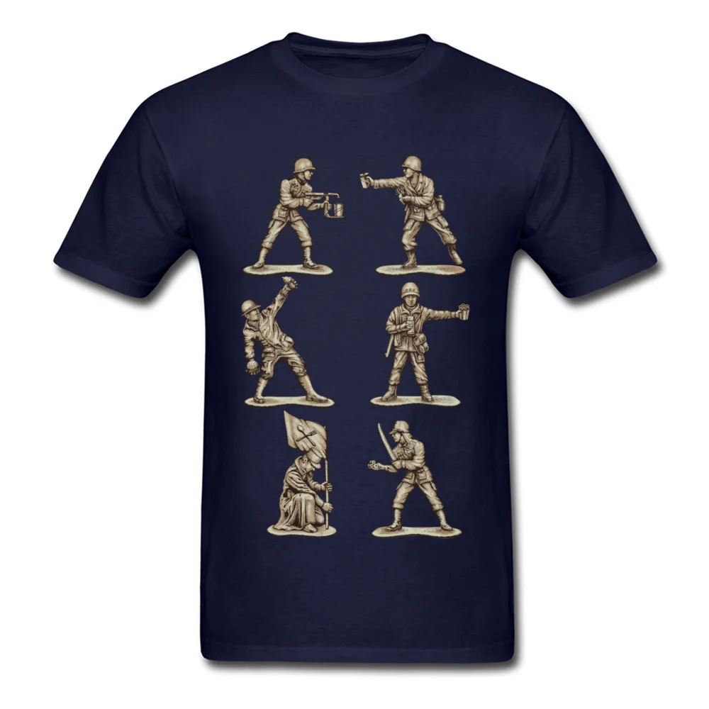 Youth Tops Shirts FASTFOOD SOLDIERS Slim Fit Birthday T Shirt Pure Cotton Short Sleeve Simple Style Tee-Shirt O Neck FASTFOOD SOLDIERS navy
