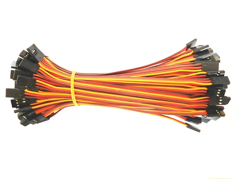 100 шт. 10 см/15 см/20 см/30 см/60 см/90 см/100 см 26AWG штекер JR сервопривод удлинитель