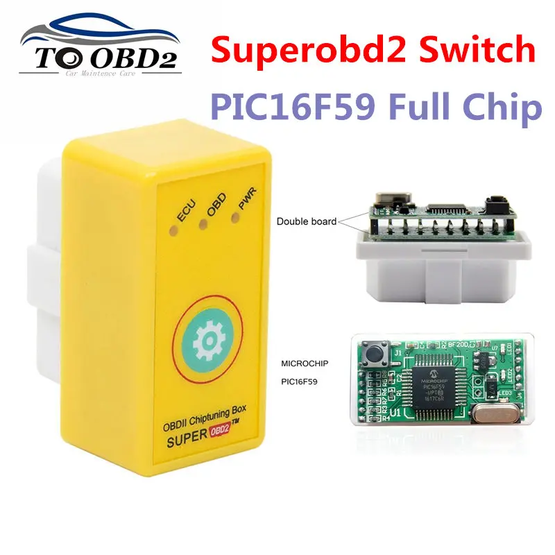 

Super obd2 OBD II ECU Chip tuning Box Plug and Drive interface like nitro OBD2 Superobd2 for diesel vehicles with Reset Button