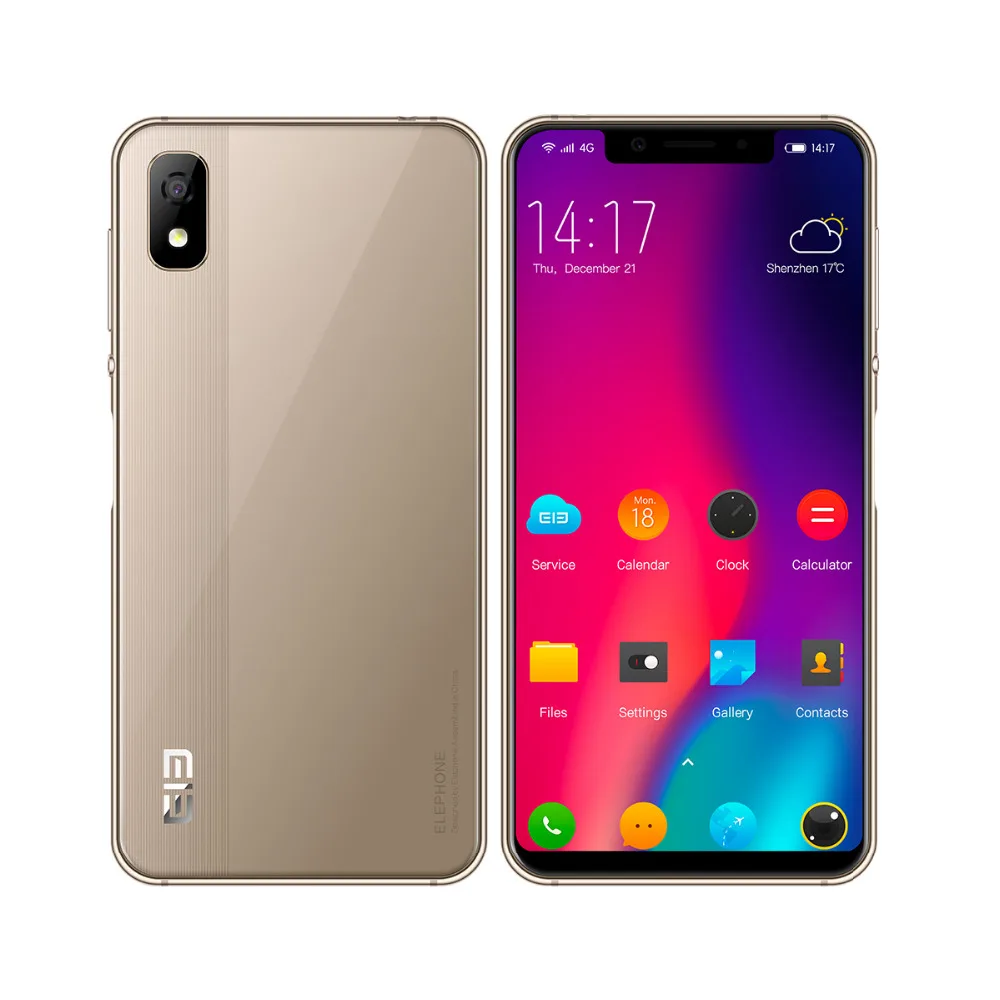  Elephone A4 Mobile Phone 5.85 inch Notch Screen Android 8.1 Dual SIM 4G Smartphone 3GB RAM 16GB ROM