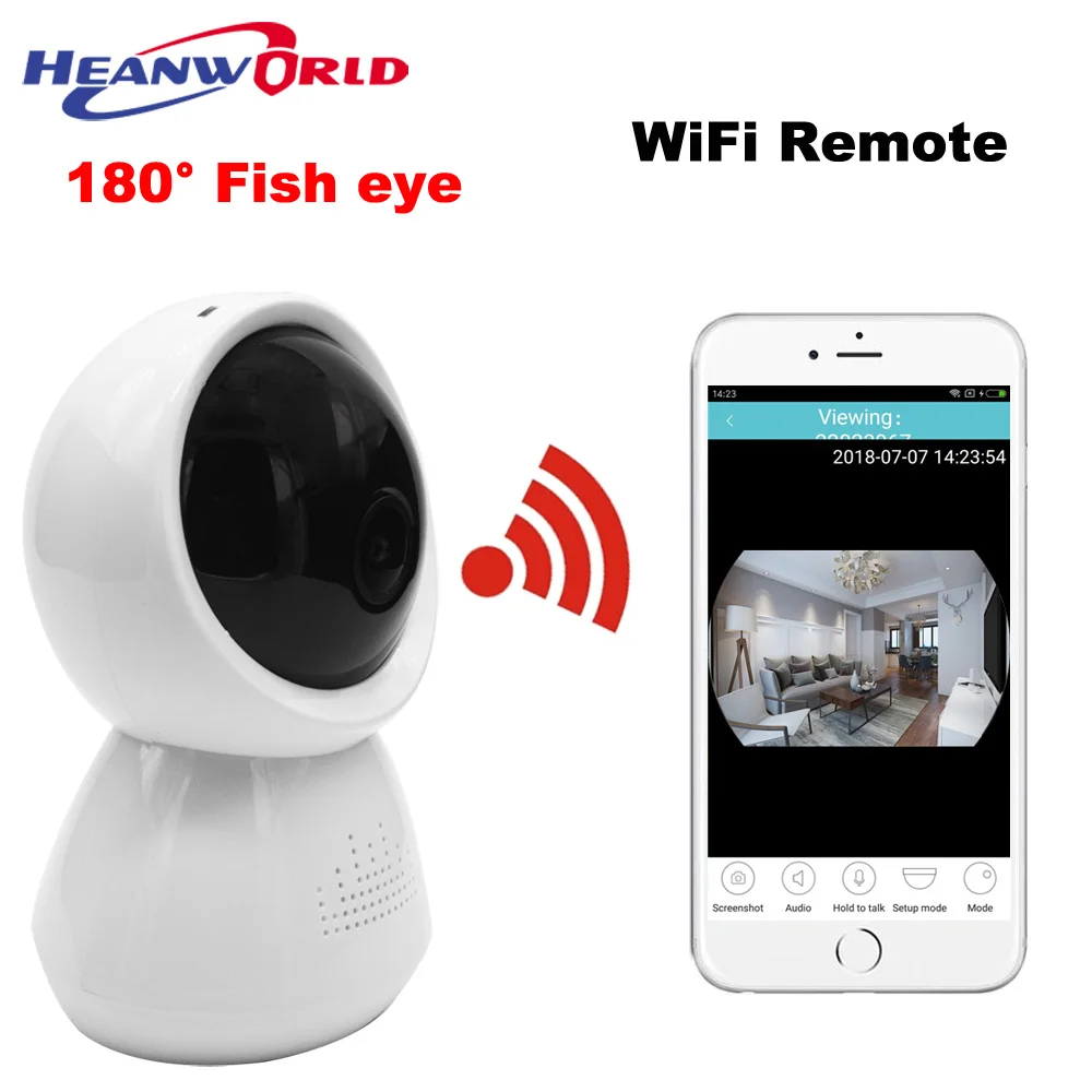 Full HD WiFi камера 1080P рыбий глаз панорамная беспроводная IP P2P домашняя веб Мини