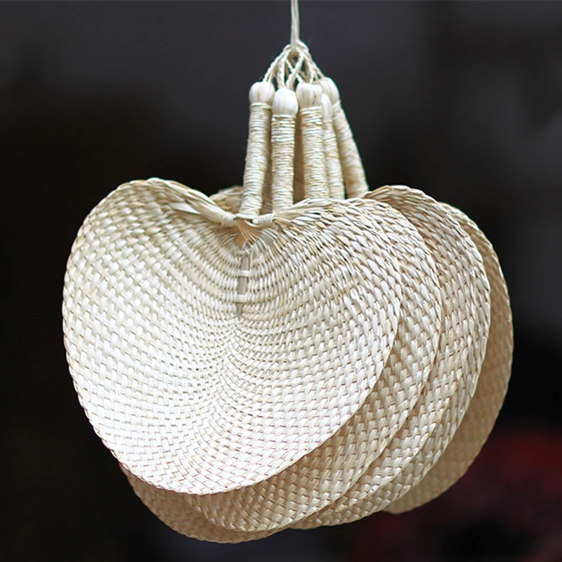 

Decoration Hand Fan Straw Hand Woven Wedding Souvenirs Handheld Mini Home Bamboo Dance Portable Japoneses Gifts For Kids Party