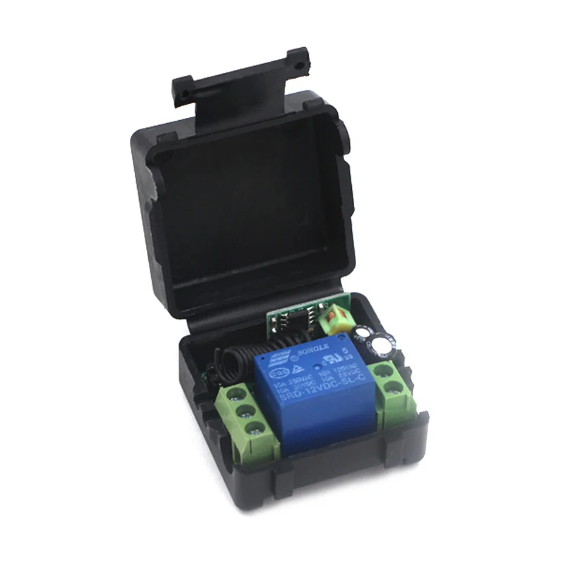 

New DC12V Mini Relay 1 CH RF Wireless Remote Control Switch System 1pcs Separate Receiver 315 /433MHZ