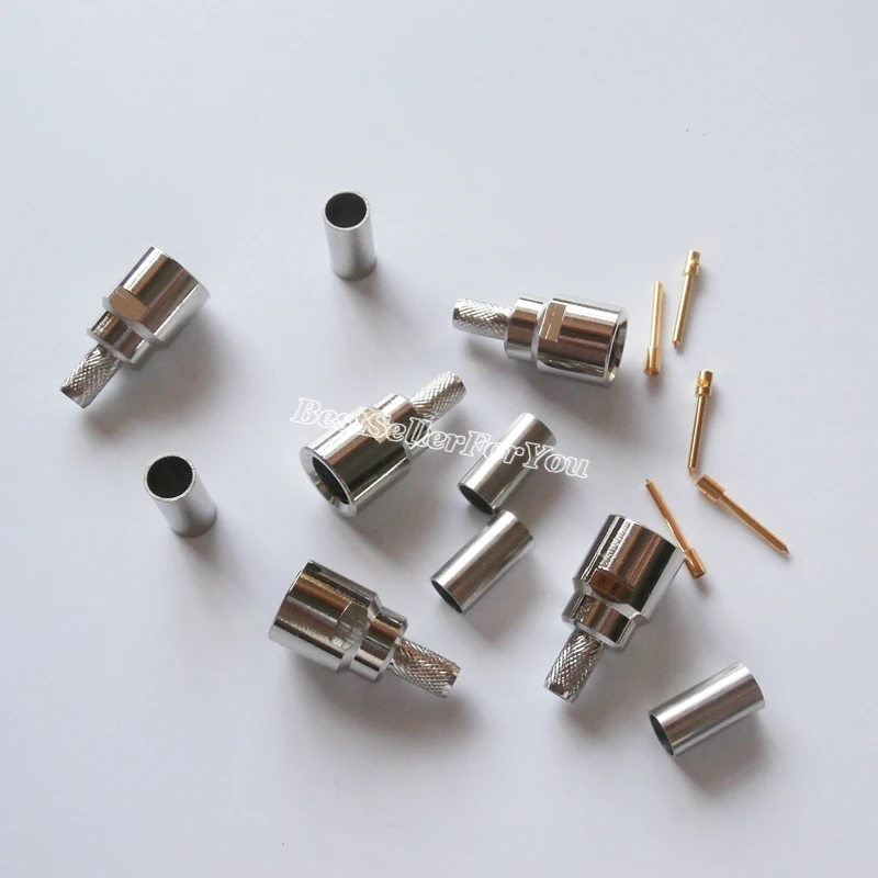 FME штекер прямой обжимной разъем для RG58 LMR195|connector crimp|connector plugconnector male |