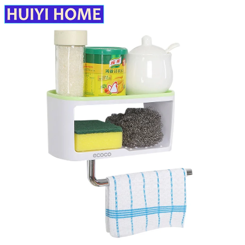 Huiyi Home Ванная комната туалетные принадлежности многофункциональная стойка для хранения двойной разное полка сушилка для полотенец жидкого мыла или ополаскивателя для EGN412