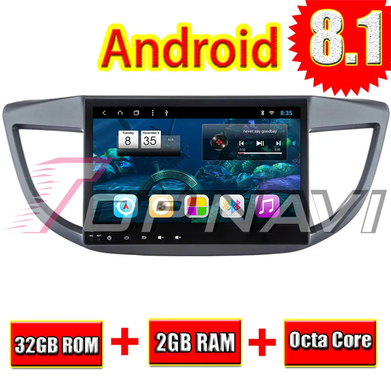 Автомобильный медиаплеер для Honda CRV 2012 2013 2014 2015 10 1 ''Topnavi Android 8 автомобильный ПК