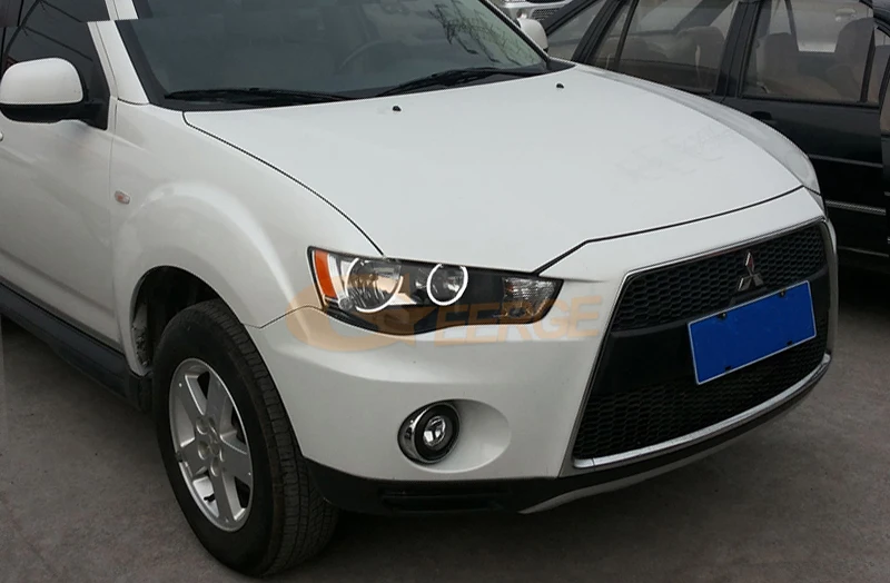 Для Mitsubishi Outlander 2010 2011 галогенные фары идеально совместимы Ультра яркое освещение CCFL ангельские глазки комплект halo кольца