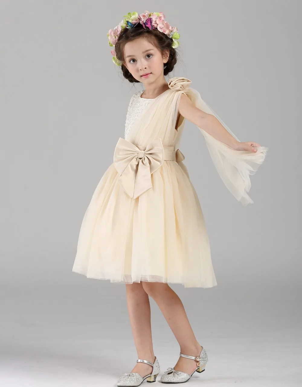 High Quality New Flower Girl Party Bridesmaid Pageant Princess Dress