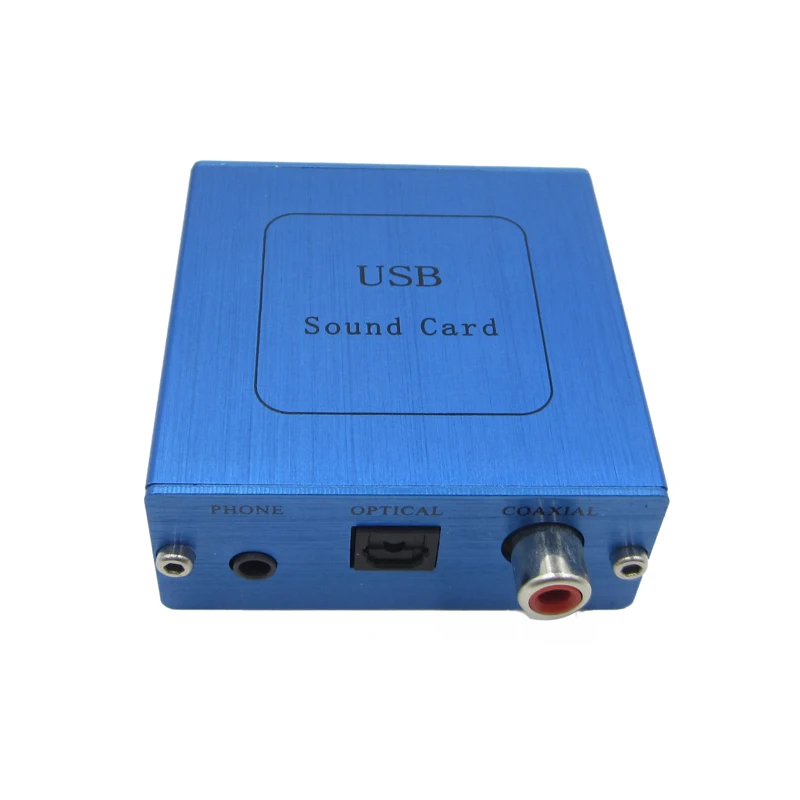 PCM2704 USB DAC USB to SPDIF Sound Card Decoder Board For Computer Aluminum case04
