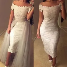 white lace bodycon wedding dress