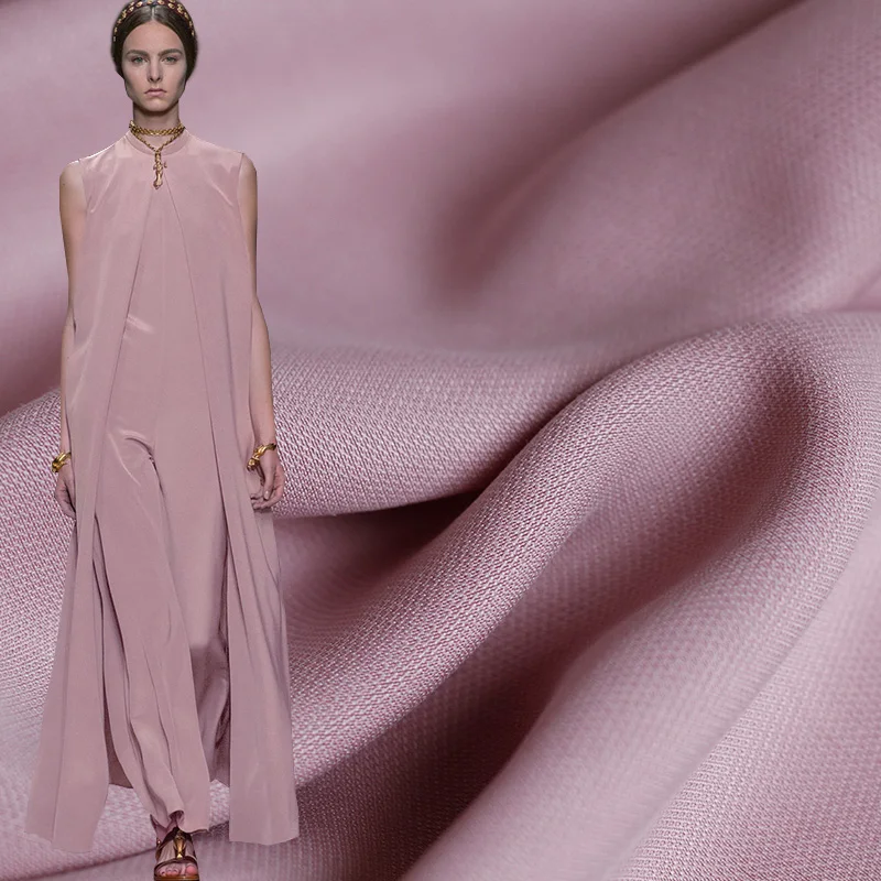 

Pearlsilk Purple Pink Sand Wash Linen Flax Soft Vertical Sense Garment Materials Spring Pants DIY clothes fabrics Freeshipping