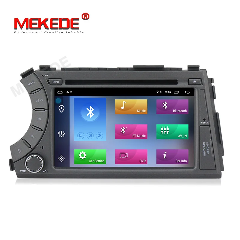 MEKEDE 2din HD 1024X600 четырехъядерный 4 Android 9,1 2G ram автомобильный DVD для Ssang Yong SsangYong Kyron Actyon 2005-2013 gps Радио стерео