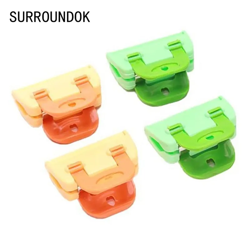 4Pcs Food Fresh Storage Bag Plastic Sealing Clip Snack Sealer Clampsin Clamps from Home
