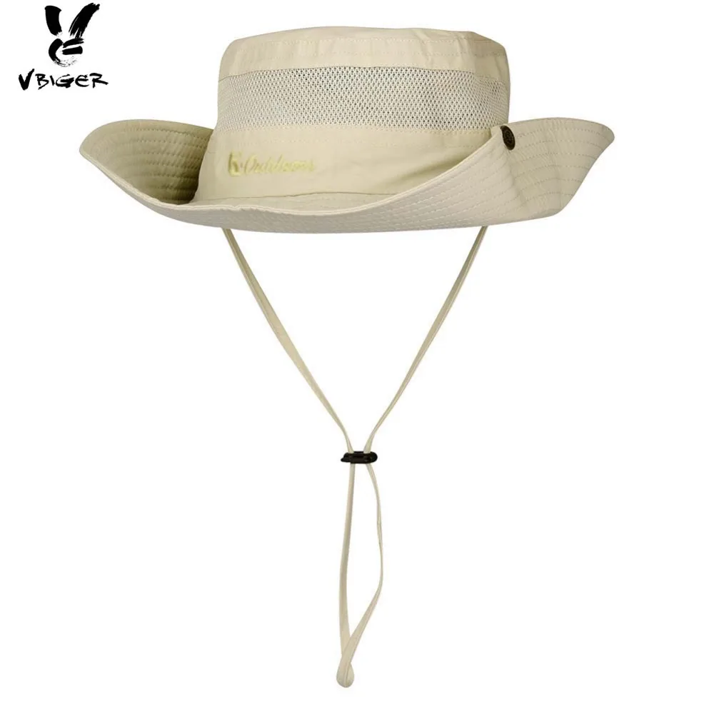 VBIGER Adjustable Summer Bucket Hat Turnuped Outdoor Fishing Fishermen