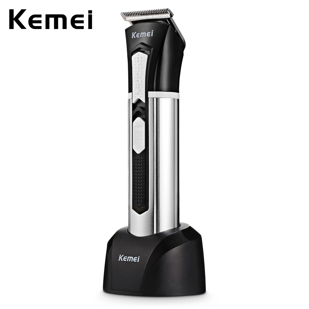kemei-km-3007-professional-electric-hair-trimmer-clipper-haircut-titanium-alloy-blade-3-in-1-low-noise-four-limit-combs