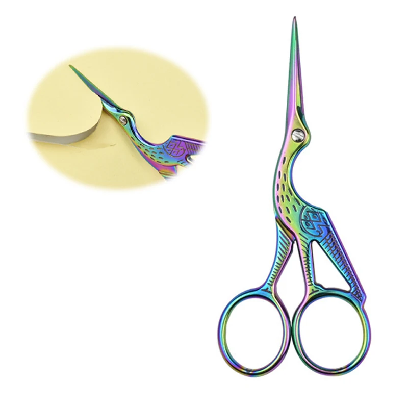 Looen-Embroidery-Scissor-Crane-Shaped-Cross-Stitch-Tailor-Scissor-Retro-European-Sewing-Handicraft-DIY-Home-Tool