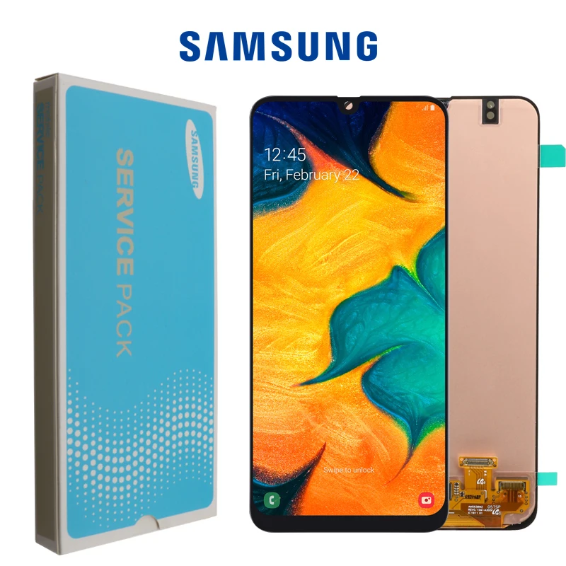 Оригинальный SUPER AMOLED ЖК дисплей 6 4 дюйма для SAMSUNG GALAXY A30 A305/DS A305F A305FD A305A сенсорный