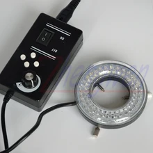 

FYSCOPE New Brightness 64 Stereo Microscope 45mm inner size LED Ring Light Lamp Illuminator With Adapter 4 Zone control light