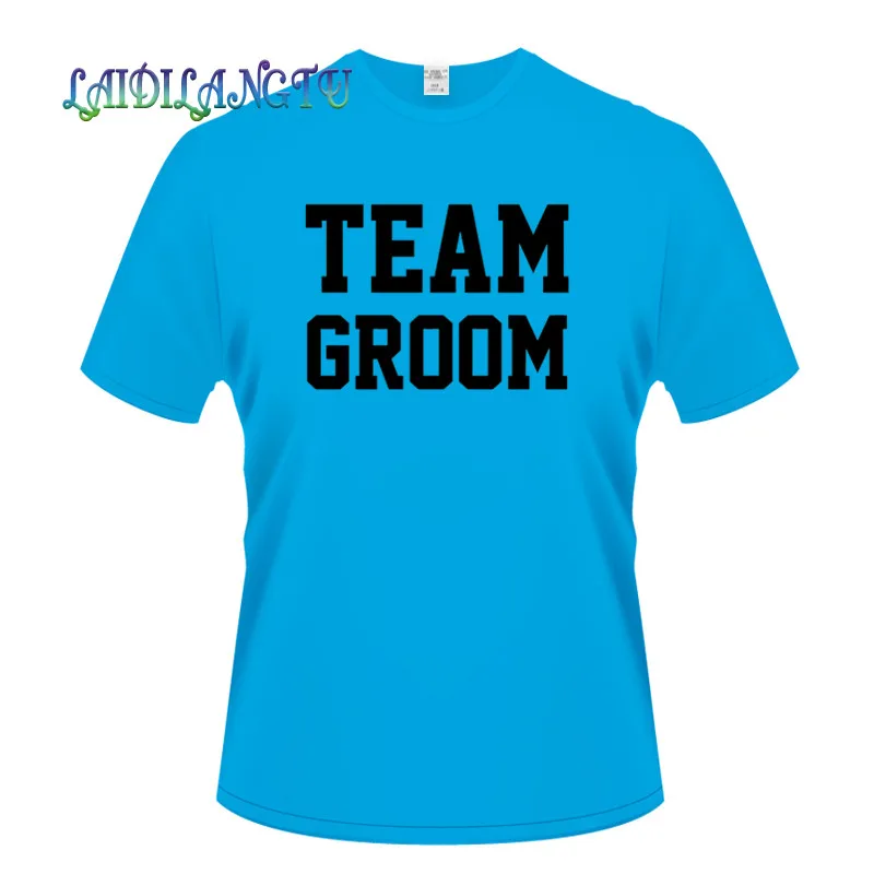 

TEAM GROOM Mens T-Shirt XS-3XL Husband Wedding Stag Do Party Squad Printed Tops Cotton O-Neck Short Sleeve T Shirts