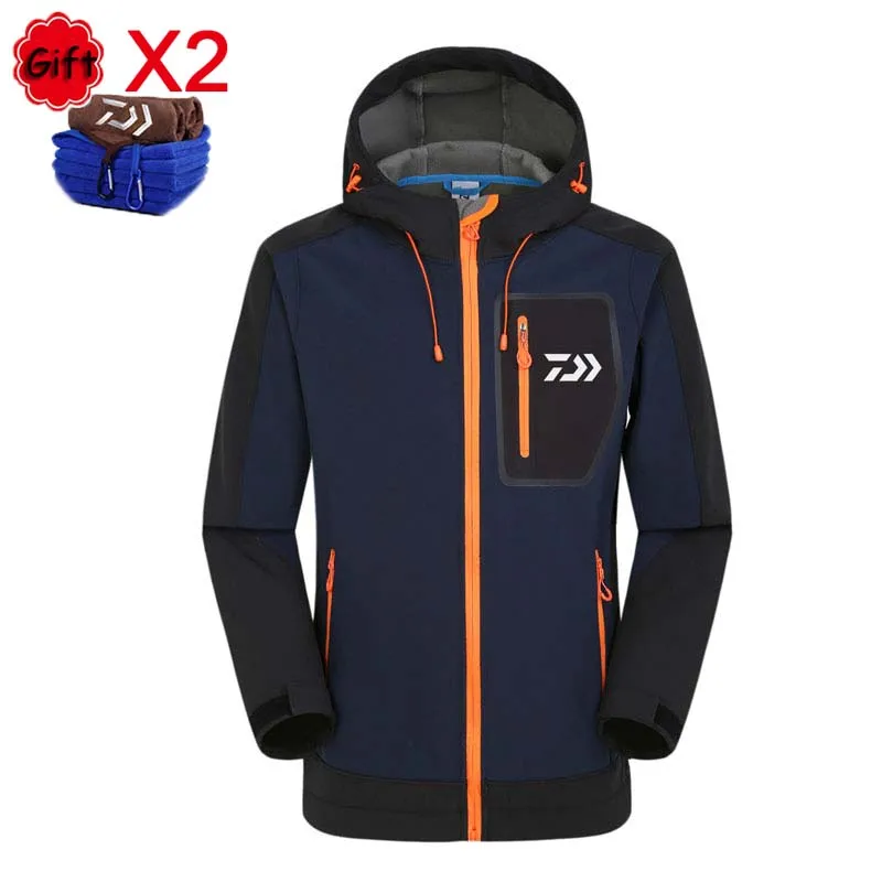 

Men Outdoor Fishing Clothing Keep Warm Spring Winter Breathable Waterproof Sunproof Fishing Coat Jersey with Fishing Towel