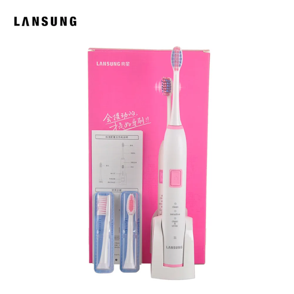

Lansung I1 Magnetic Suspension Sonic Mute Inductive Wireless Rechargeable 3 Model Electric Toothbrush Whitening IPX7 Waterproof